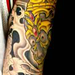 Tattoos - Tibetian Skull and Waves - 77131